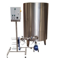 Milk pasteurization tank 1100L