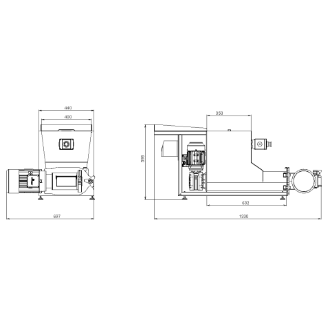 Mixer-homogenisator voor romige kazen