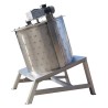 Tank met een mixer en een mantel voor de thermische drager