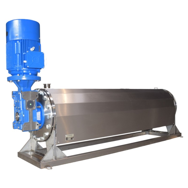 Rotary scraped surface heat exchanger for the food industry