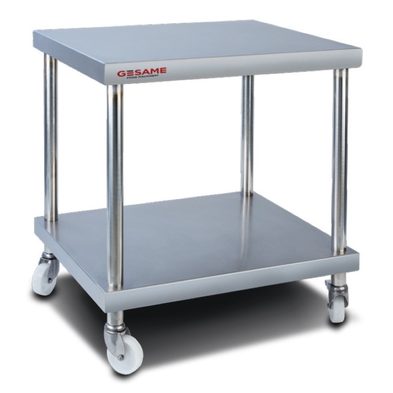 Table en acier inoxydable sur roulettes - accessoire supplémentaire