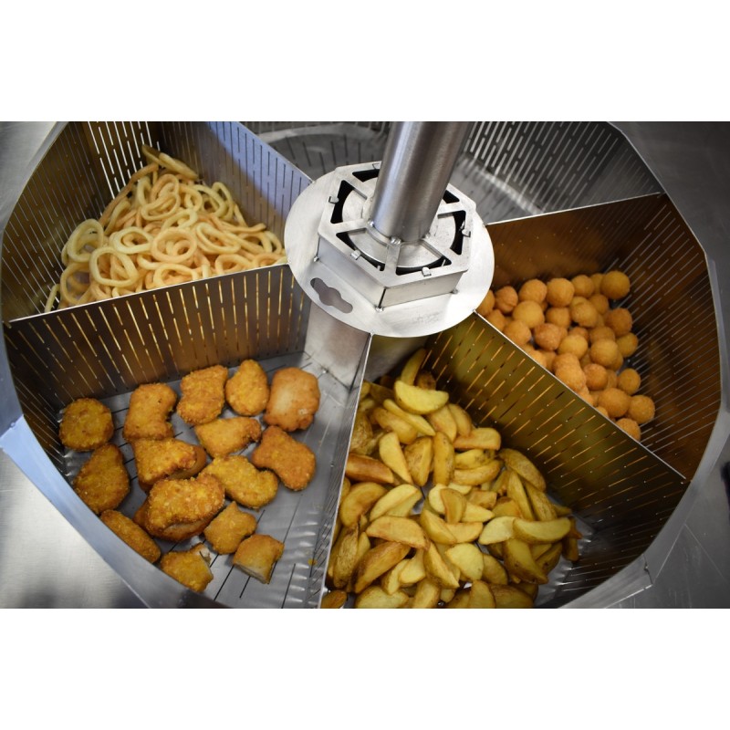 Fried processed snacks production