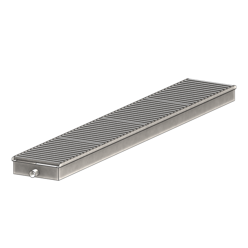 Линейный водоотвод из нержавеющей стали 682 x 4430 mm