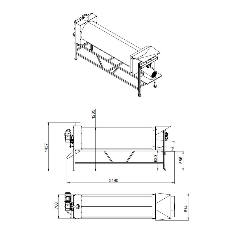 Convectieve trommeldroger ABM