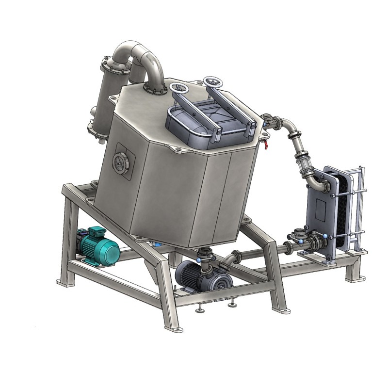 Verwerking vacuümtank met mixer