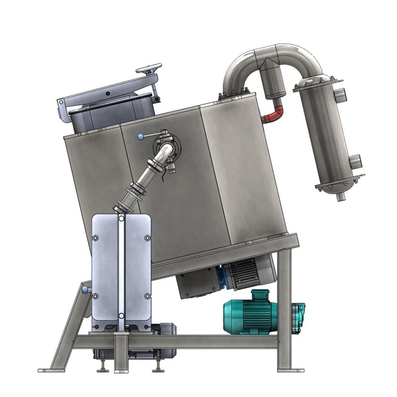 Depósito de vácuo de processamento com misturador 50L - 1800L