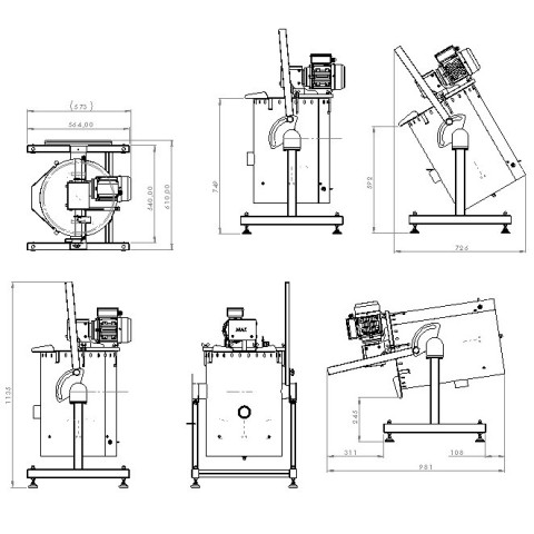 Tilting mixer MakMix 30 - 100L