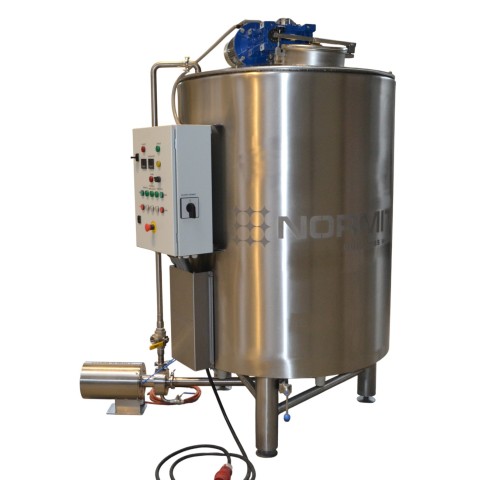 1200 L Cooking kettle with a homogenizer