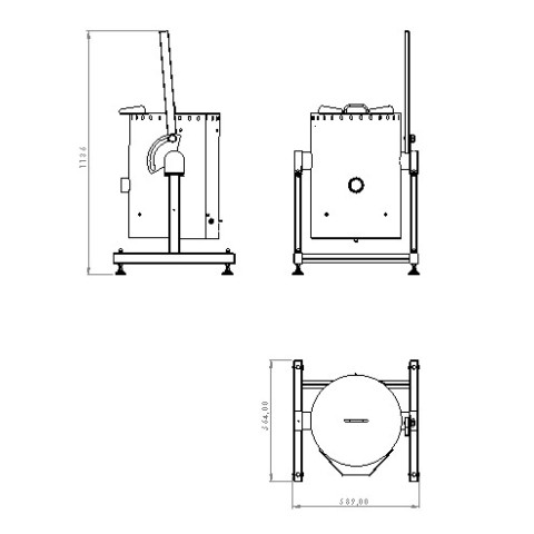 Tilting cooking kettle Cook Mak 50L