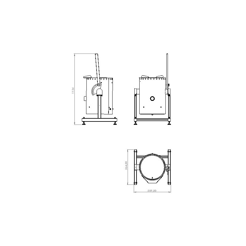 Elektrische vetsmelter 50 l