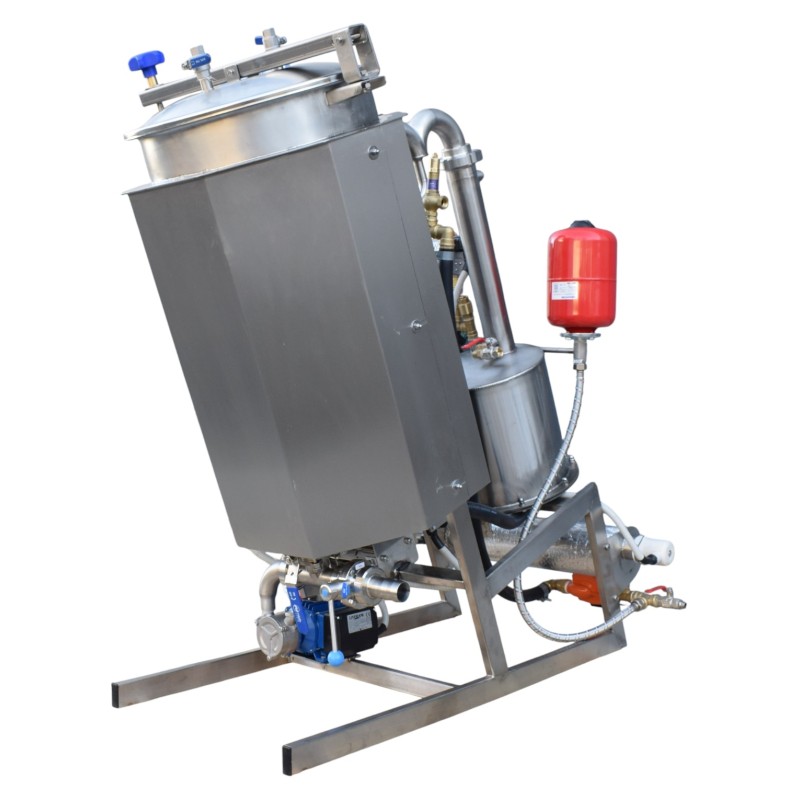 Vakuumverdampfer mit Umwälzpumpe, 100 l