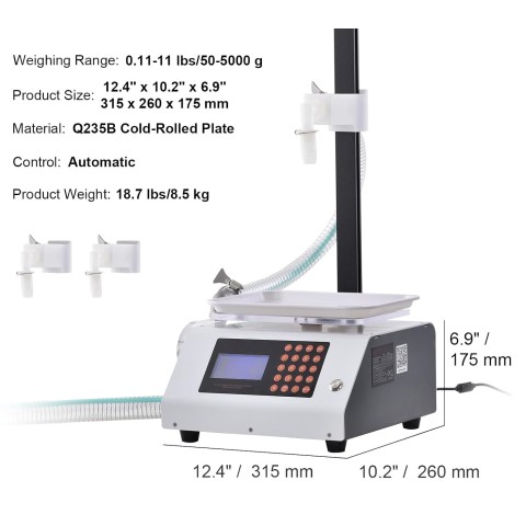 Plniaci stroj na viskózne kvapaliny 50-5000G