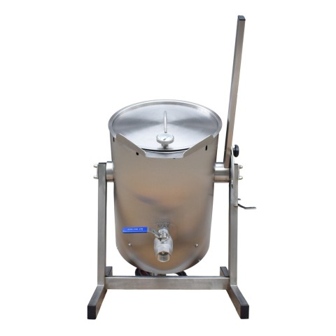 Freidora eléctrica compacta de 20 L con sistema basculante