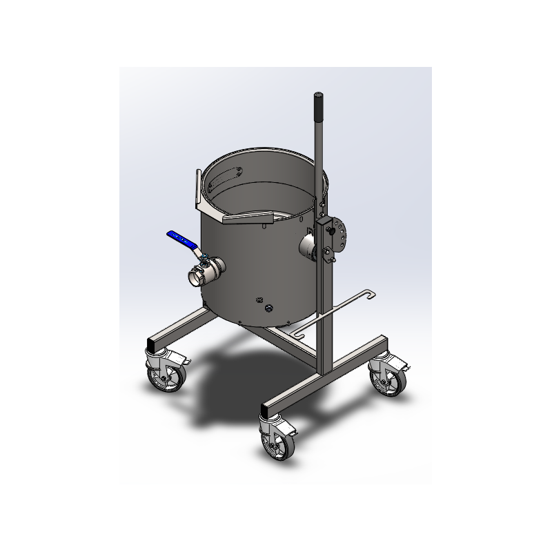Máquina para hacer ghee de 50 L - Dibujo técnico