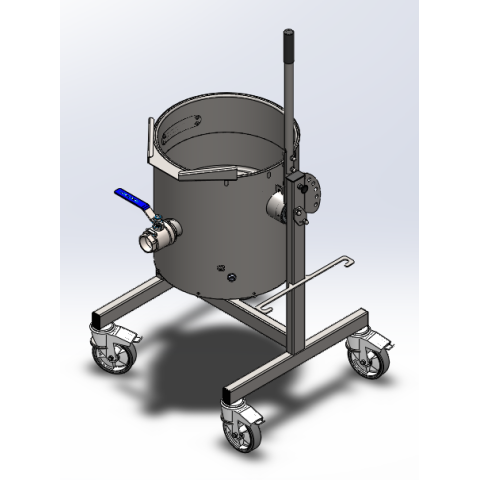 Máquina para hacer ghee de 50 L - Dibujo técnico
