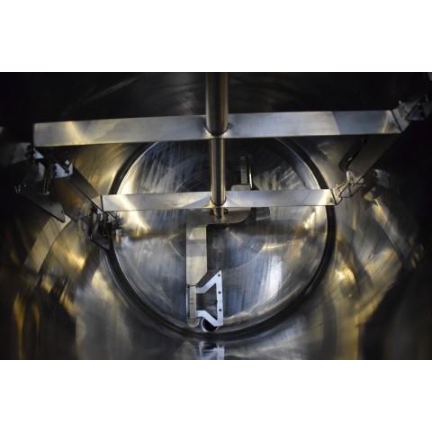 Misturador com raspadores no evaporador a vácuo de 200L