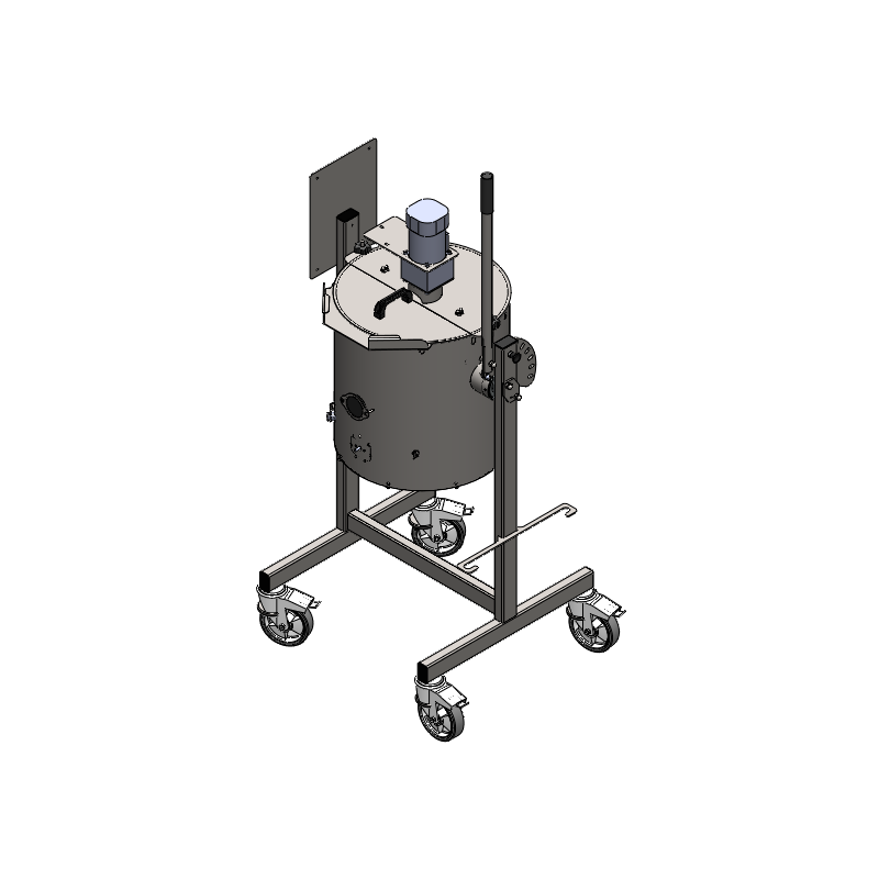 Compacte koekenpan met meng en kantelfunctie 30 L