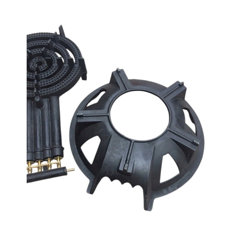 Gasfornuis voor grote pannen van 100 liter, 15 kW