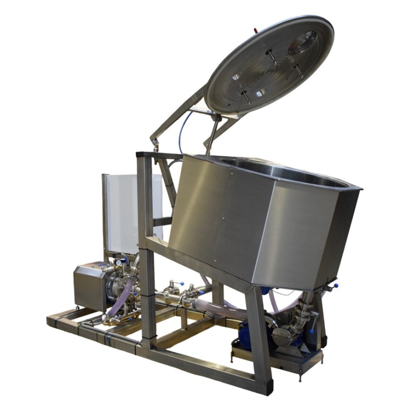 Sistema de homogeneización al vacío para la producción de salsas