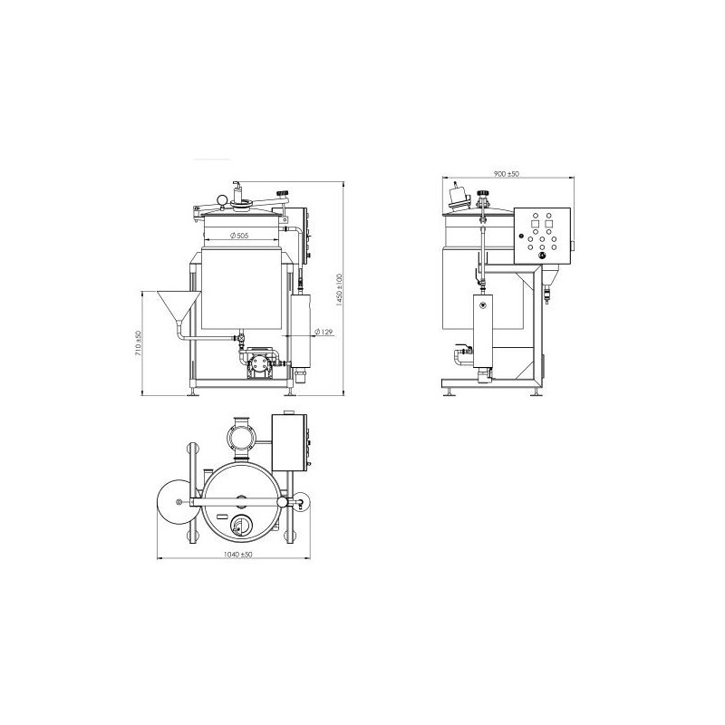 Vacuum cooker Ladia / Vacuum boiler Ladia Schema