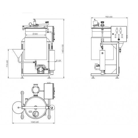 Vacuum cooker Ladia / Vacuum boiler Ladia Schema