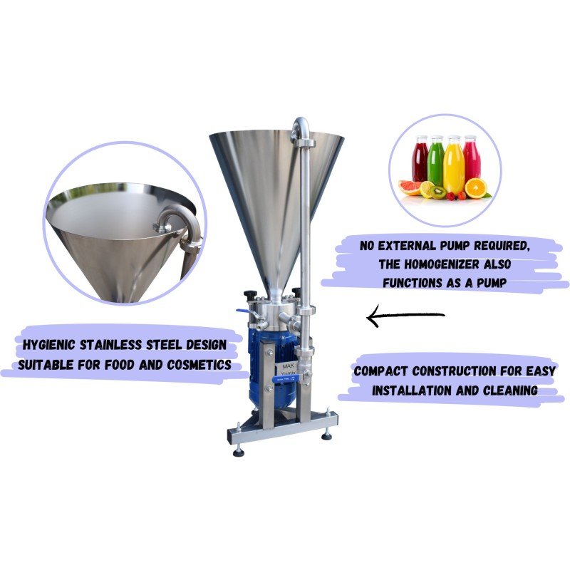 Homogénéisateur en ligne avec recirculation AHU 10