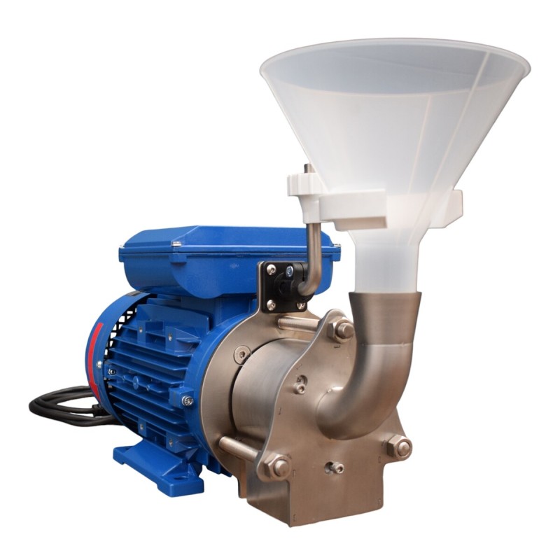 Colloid mill for nut paste production