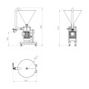 Inline homogenizer yumix basic 1,1 - Technical drawing