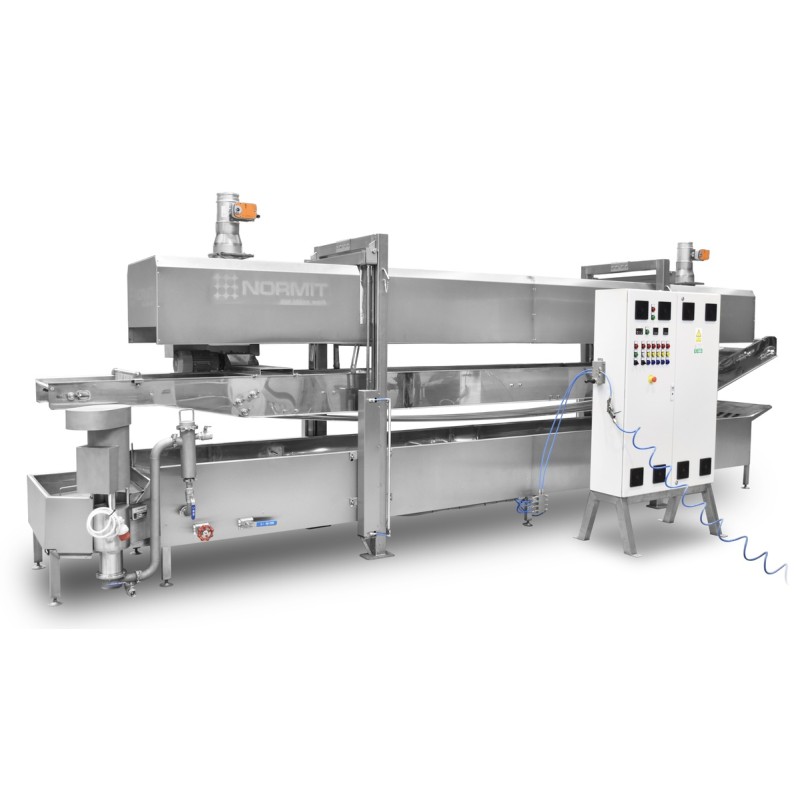 Priemyselná fritéza s dvojitým dopravníkom OilDeep 600x6000 mm