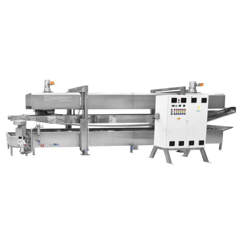 Elektrische Doppelförderer Friteuse Öl Tief 600x6000 mm