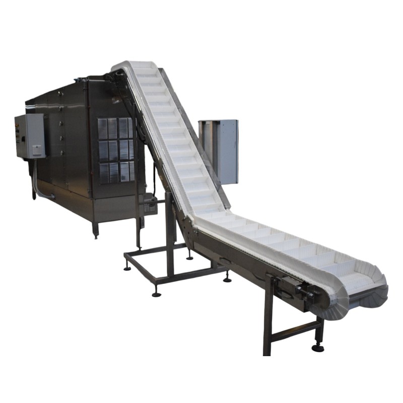 Forno industrial de tapete com alimentador