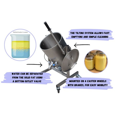 Machine à fondre les graisses pour la fabrication de ghee