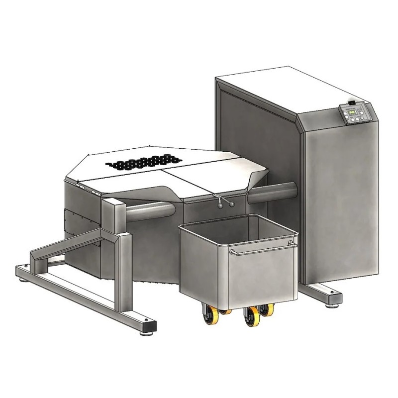 Casserole basculante avec mélangeur 450 L