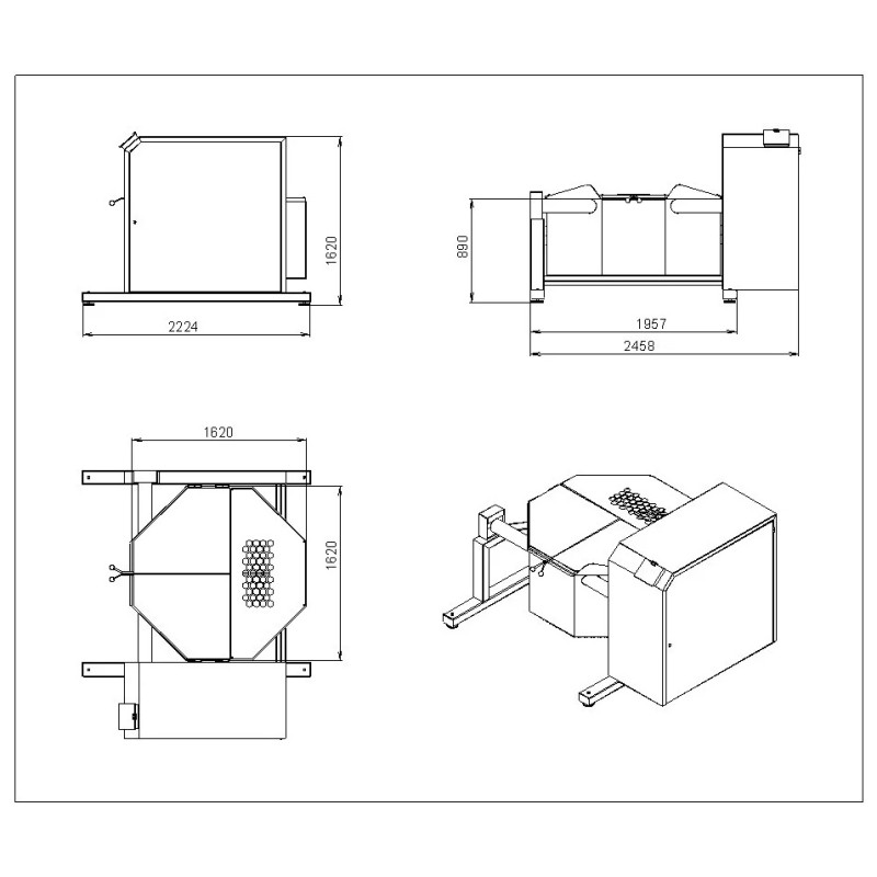 Panela industrial para guisados ​​com basculamento automático