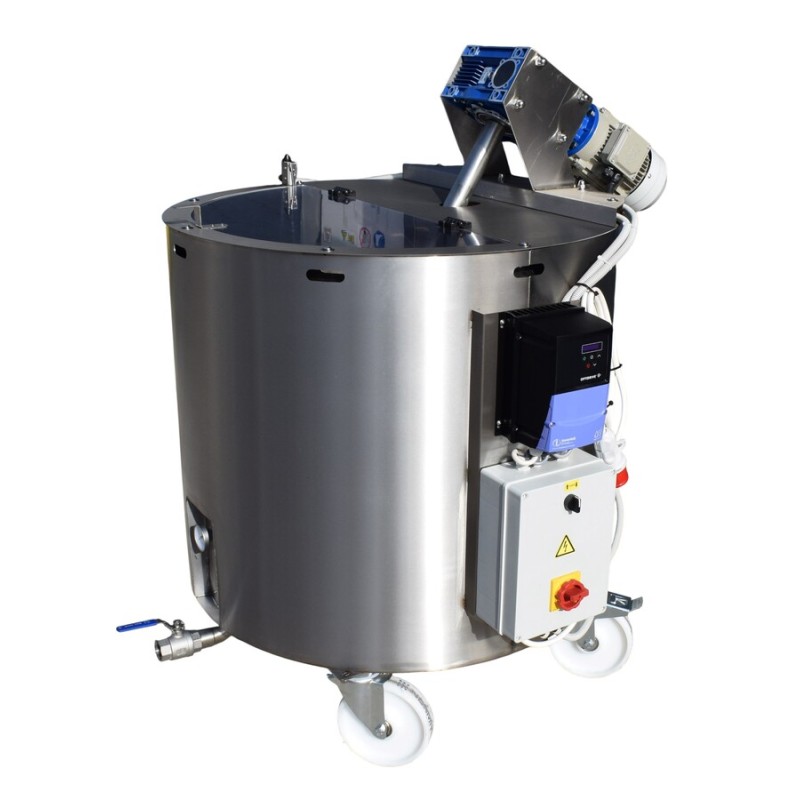 Smeltketel met vijzelmenger (400 l)