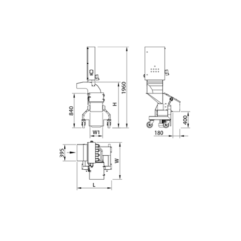 Fruit and vegetable mill