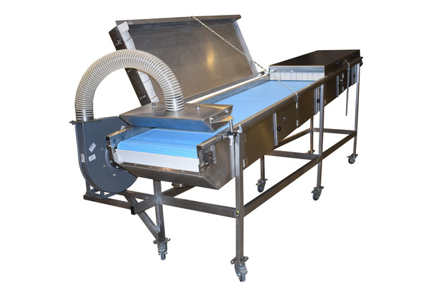 Conveyor frying equipment for food processing