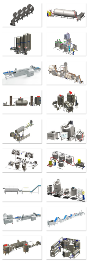 Food production lines list 1